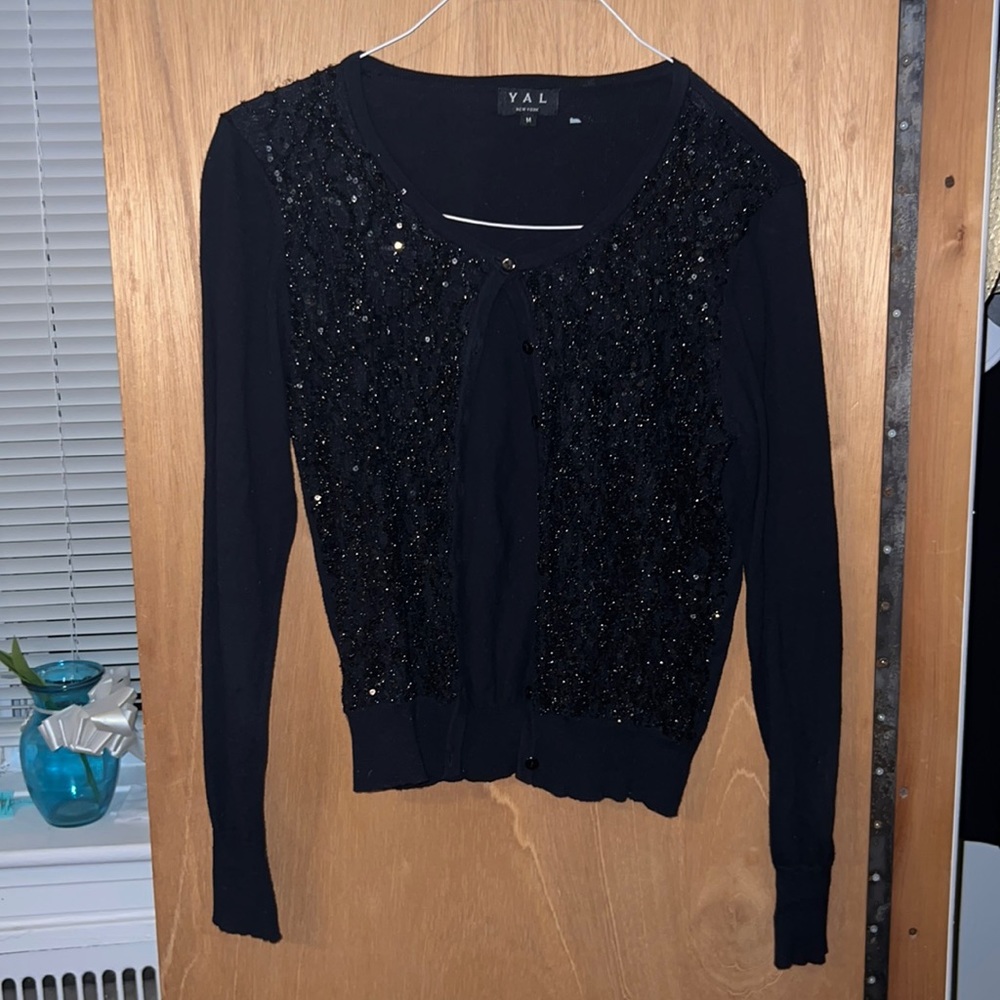 Yal cardigan sweater sequences